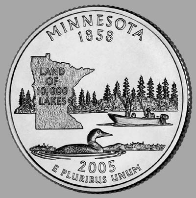 2005 D Minnesota State Quarter BU 